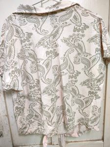 💥 offer 💥 Crop Shirt Bandhani Print For Women