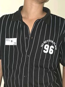 Striped Button-Down Shirt