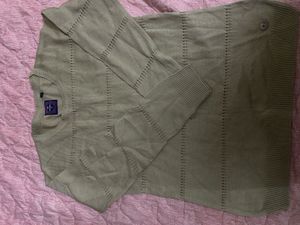 Knitted Olive Green Long Sleeve Tshirt