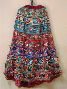 Embroidered Mirrorwork Lehenga Choli Set