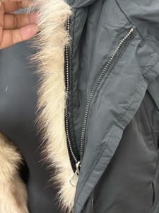 Unisex Fur 2 In 1 Parka Coat