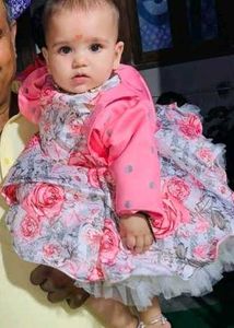 Pink Floral Baby Dress