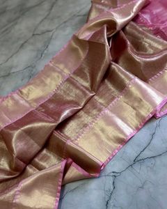 New Without Tag- Banarasi Tissue Silk