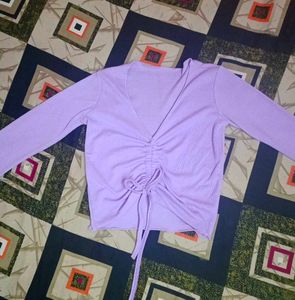 Lavender Crop Top