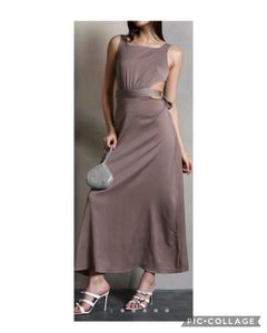 Shein Elegant Cutout Maxi Dress