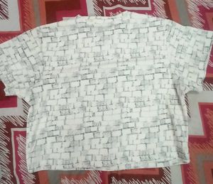 Printed White T-Shirt