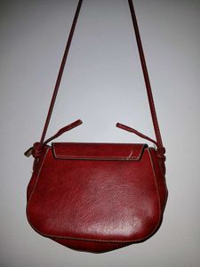Red Leather SideBag 🍒