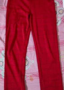 Red Plaid Pants