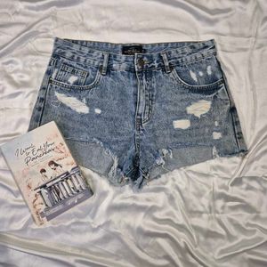 Denim Rugged Shorts