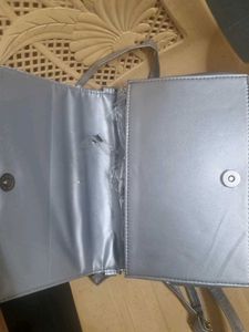 Silver Sling Bag Party Wear Festive Approved