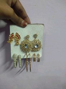 5 Pairs Of Earrings