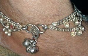 Silver Clr Anklets For Girls