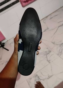 Stylish Navy Blue Ballerinas UK 43