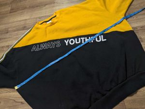 Youthful Two-Tone Sweatshirt