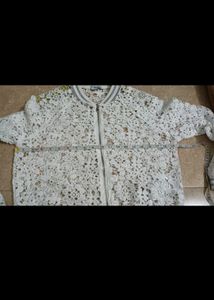Lace Bomber Jacket