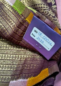 Pasmina Khaddi Saree - Dark Purple
