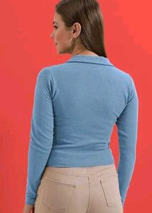 Maroon Polo Neck Top