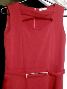 Red Sleeveless Dress