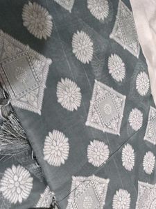Elegant Grey Saree