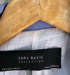 ZARA Blue Blazer Dress Coat