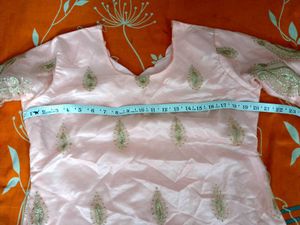 Pink Embroidered Kurta