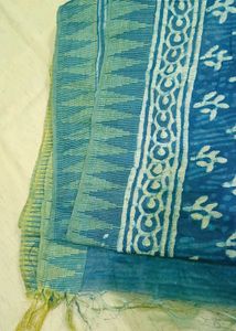 Blue Printed Saree
