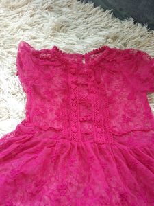 Cute Pink Lace Dress