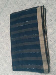 Elegant Blue Striped Dupatta