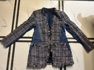 Unique Tweed & Denim Jacket