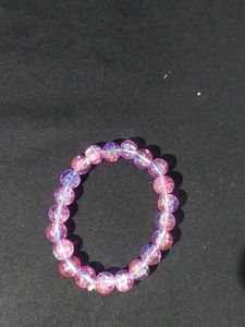 Pink Crystal Bead Bracelet