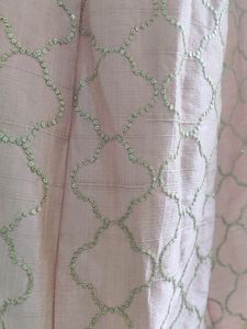 Baby Pink With Sequence Work, 4m Of Gera Length 44