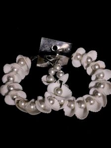 Shell &amp; Pearl Statement Earrings