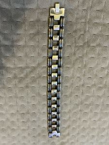 Black And Silver Men’s Metal Bracelet