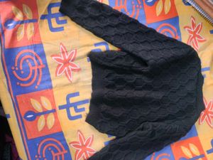 Stylish Black Knit Sweater