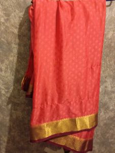 Elegant Pink Saree with blouse