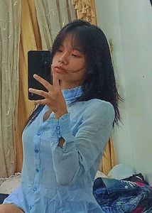 Cute Blue Button-Up Top