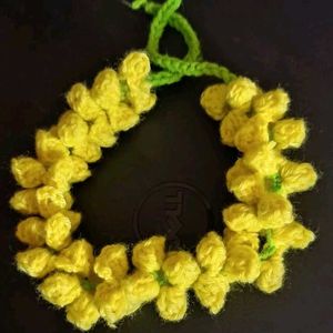 Yellow Flower Hair Tie