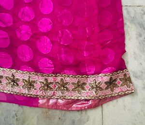 Satya Paul Burnt Out Double Tone Saree