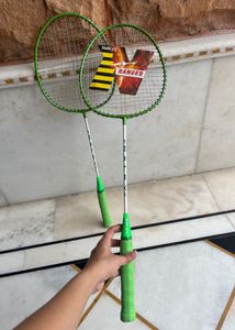 2 Badminton Rackets With Cover