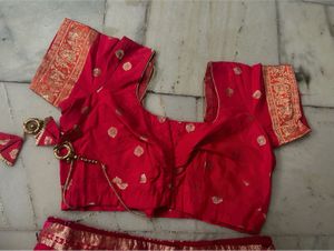 HEAVY BRIDAL BANARSI SILK LEHNGA BROCADE WORK