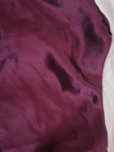 Burgundy Satin Top