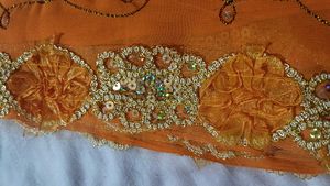 Elegant Orange Saree