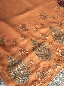 Elegant Orange Saree