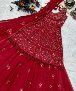 Elegant Red Lehenga Choli Set