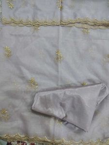 3 Pc Lavender Unstitched Suit Set