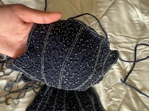 Blue Butterfly Tie-up top