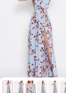 Floral printed maxi dress