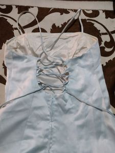 Women's Gown With Attached Cancan