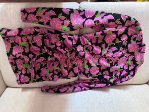 Zara Floral Full Sleeves Fitted Dress