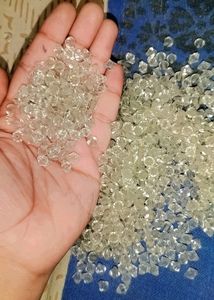 Transparent White Bicone Crystal 🔮